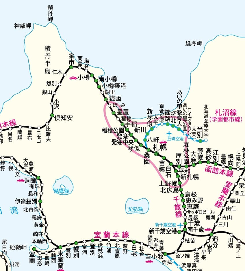 札幌到小樽兩種交通方式整理:JR北海道鐵路、高速巴士小樽號